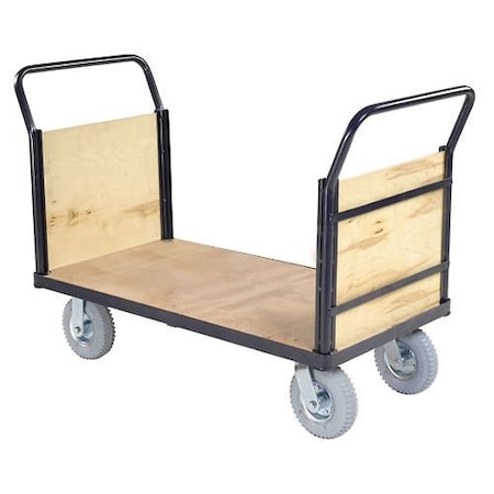 Global Industrial Euro Styel Truck - Wood Ends & Deck, 60 X 30, 1200 Lb. Capacity 952671